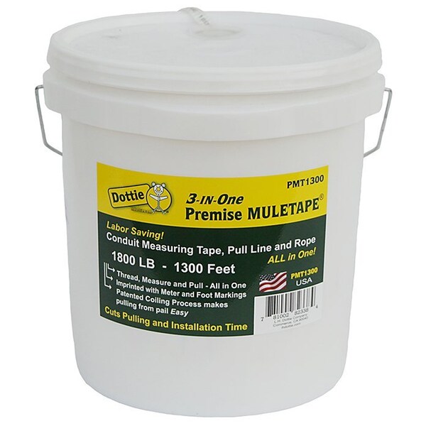 L.H. Dottie 5/8'' x 1300' 3-in-1 Pull Line Measuring Tape